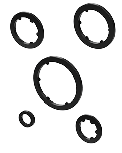 Rondelles dentellées en nylon