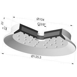 Ventouse Plate Série 7SB Ø 125.5MM