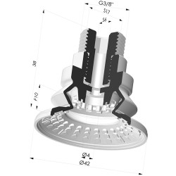 Ventouse 1.5 Soufflets Série 8R Ø 42MM