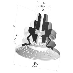 Ventouse 1.5 Soufflets Série 8R Ø 52MM