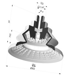Ventouse 1.5 Soufflets Série 8R Ø 82MM