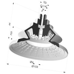 Ventouse 1.5 Soufflets Série 8R Ø 103MM