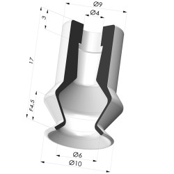 Ventouse 1.5 Soufflets Série 91 Ø 10,2MM