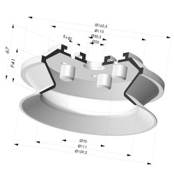 Ventouse 1.5 Soufflets Série 91 Ø 159,5MM