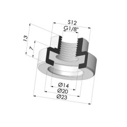 Insert Serti Femelle 1/8G
