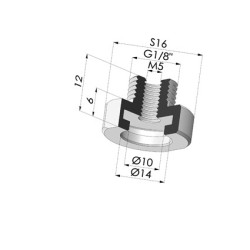 Insert Serti Mâle 1/8G