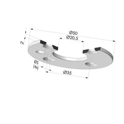 Disque pour Insert 9MG18A/38A/12A - Alu