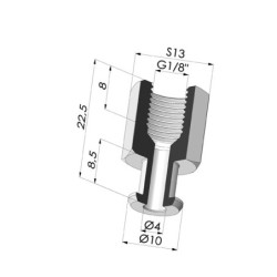 Insert Démontable Femelle 1/8G