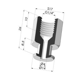 Insert Démontable Femelle 1/4G