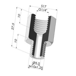 Insert Démontable Femelle 1/4G
