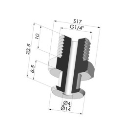 Insert Démontable Mâle 1/4G