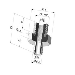 Insert Démontable Mâle G1/8"