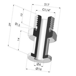 Insert Serti Mâle G1/4"