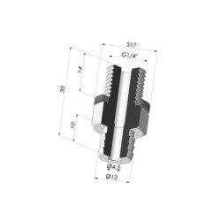Insert Démontable Mâle G1/4"