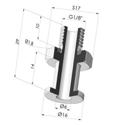 Insert Serti Mâle G1/8"