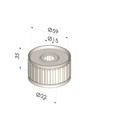 Cartouche pour Filtre FV 10 - Øext 59MM