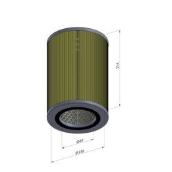 Cartouche pour Filtre FVA 2 G - Øext 150MM