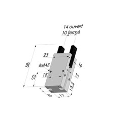 Pince Serrage Parallèle Série NOV DP - Double effet