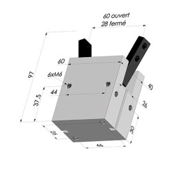 Pince Serrage Angulaire Série NOV RS - Simple effet