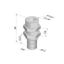 Passe Cloison Série PC - Filetage M16