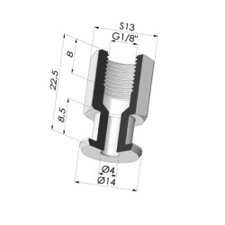 Insert Démontable Femelle 1/8G