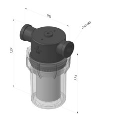 Filtre cuve plastique série FV PI GP - Filtration 5µm