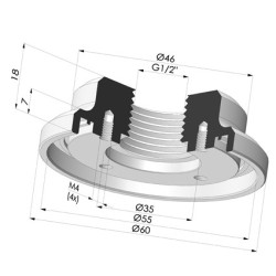 Insert Serti Femelle 1/2G