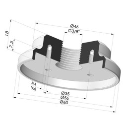 Insert Serti Femelle 3/8G