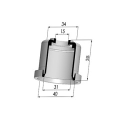 Membrane - Øext 40MM - Øint 31MM - H 35MM