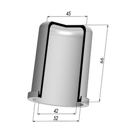 Membrane - Øext 52MM - Øint 42MM - H 66MM