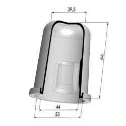 Membrane - Øext 53MM - Øint 44MM - H 66MM