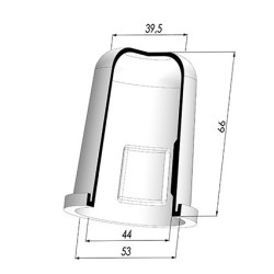 Membrane - Øext 53MM - Øint 44MM - H 66MM