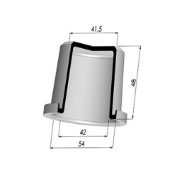 Membrane - Øext 54MM - Øint 42MM - H 48MM