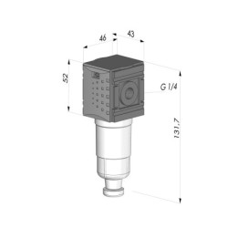 Filtre régulateur lubrificateur femelle G1/4" pour CLIM EL