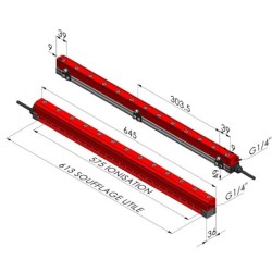 Rideau d'air ionisant Série RA ION 575 - L 645MM