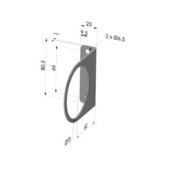 Bride de fixation pour amplificateur d'air série AA 025