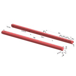 Rideau D'Air Simple Flux Série RA-2 - L 938MM