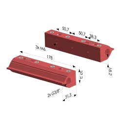 Rideau D'Air Double Flux Série RA-2 - L 178MM