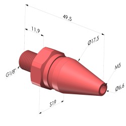 Buse de Soufflage à Jet Rond Série BS - G1/8"
