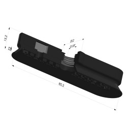 Ventouse Oblongue Série 4OF 85x23mm