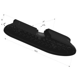 Ventouse Oblongue Série 4RP 124x60MM