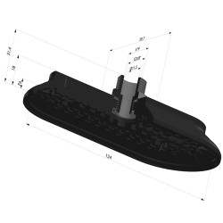 Ventouse Oblongue Série 4RP 124x60MM