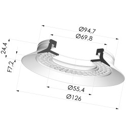 Ventouse plate 6S 130NR A