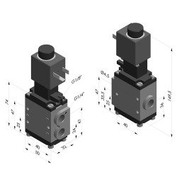 Vanne à Air Comprimé Série AF - 1/4G
