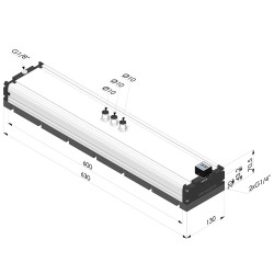 Caisson à vide avec bande mousse - Série CVM Edition - 75% Vide - 130X600
