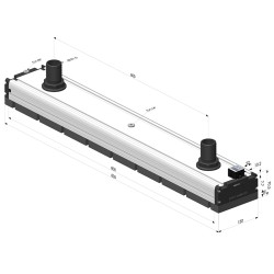 Caisson à vide avec canule et bande mousse - 130x800 - Série CVM SV Édition
